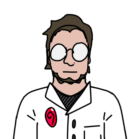 Half-body artwork of Pixer's sona character.